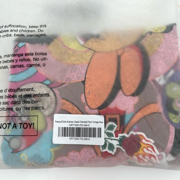 Civil Regime x Powerpuff Girls American Classic Tee in dusty rose Size S Flaw - Picture 9 of 11